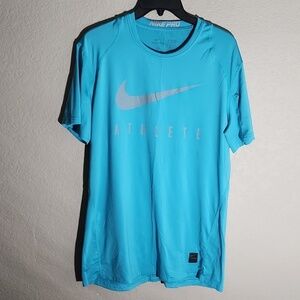Nike Pro Shirt Mens Size M Athletic Dri-Fit Blue